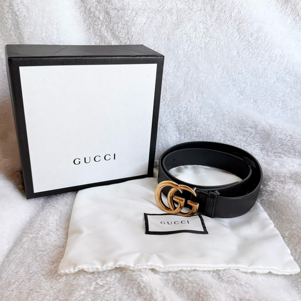 Gucci Classic Marmont Leather Belt 85•34